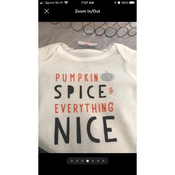 NEW Carter's 0-3 month Fall/Thanksgiving set costume - Picture 4 of 7